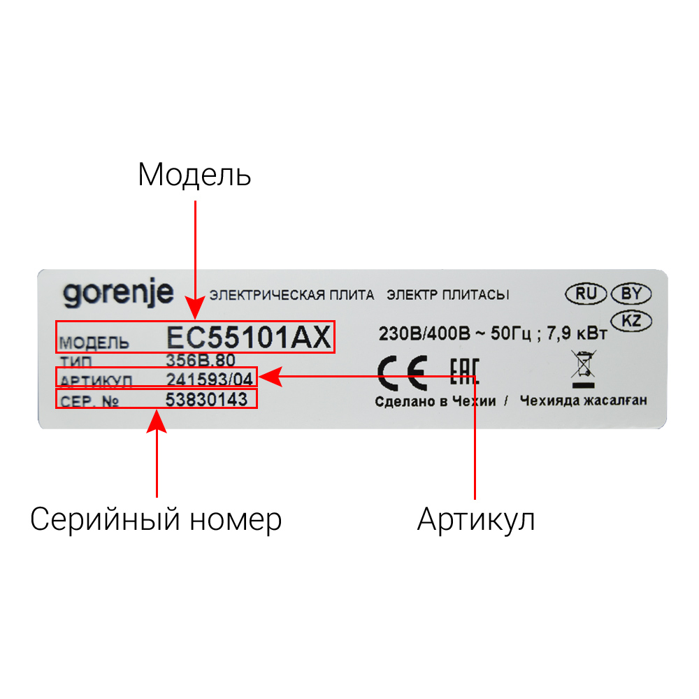 Электрические, газовые плиты, духовые шкафы и варочные панели GORENJE