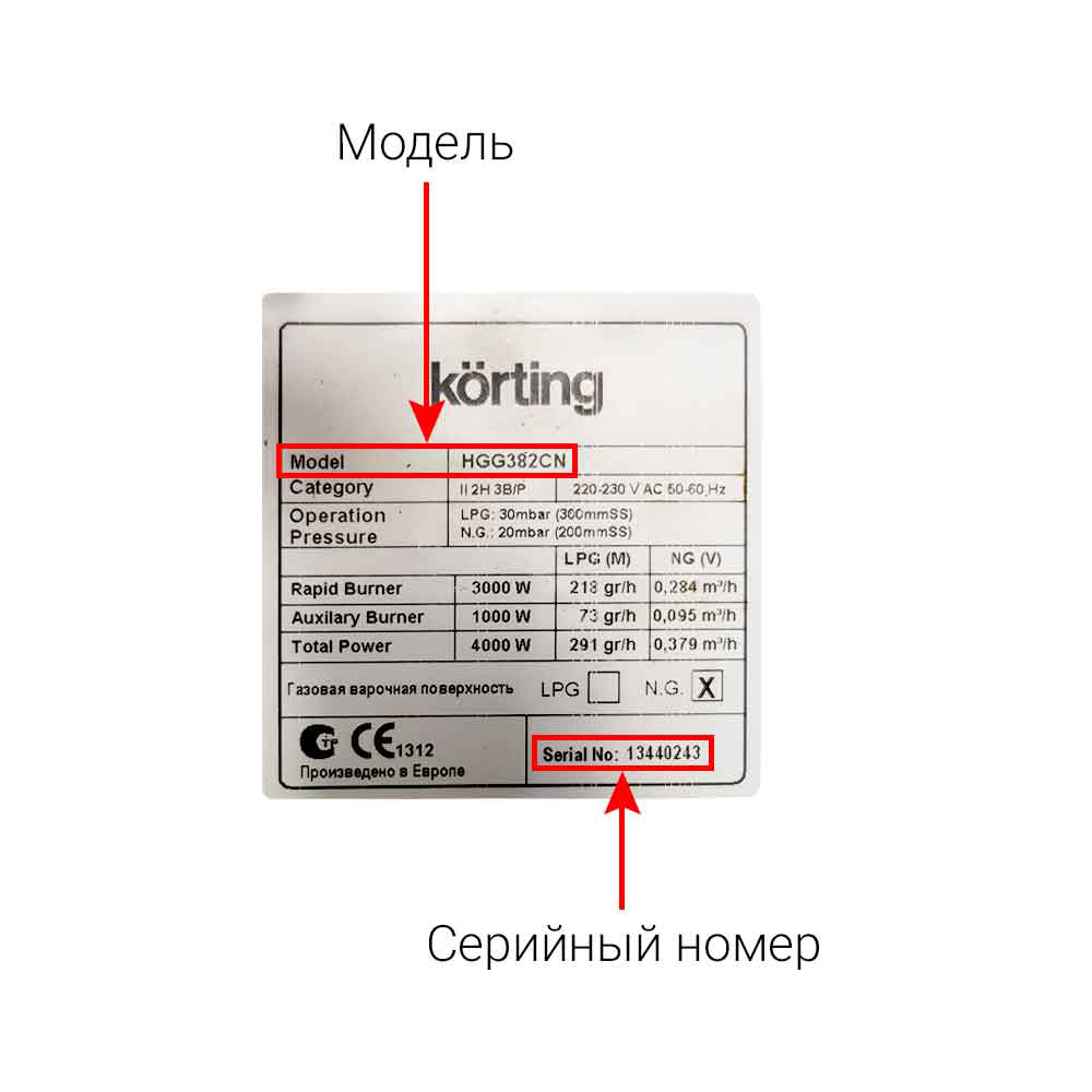 Электрические, газовые плиты, духовые шкафы и варочные панели KORTING